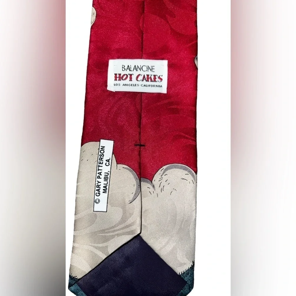 Vintage Gary Patterson Balancine Hot Cakes Novelty Mens Tie